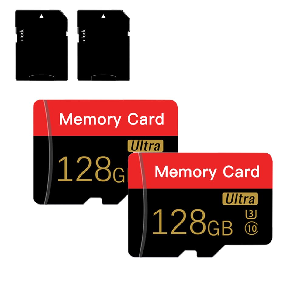 Amazon.com: 2 Pack Micro Memory Card 128 GB with Adapter