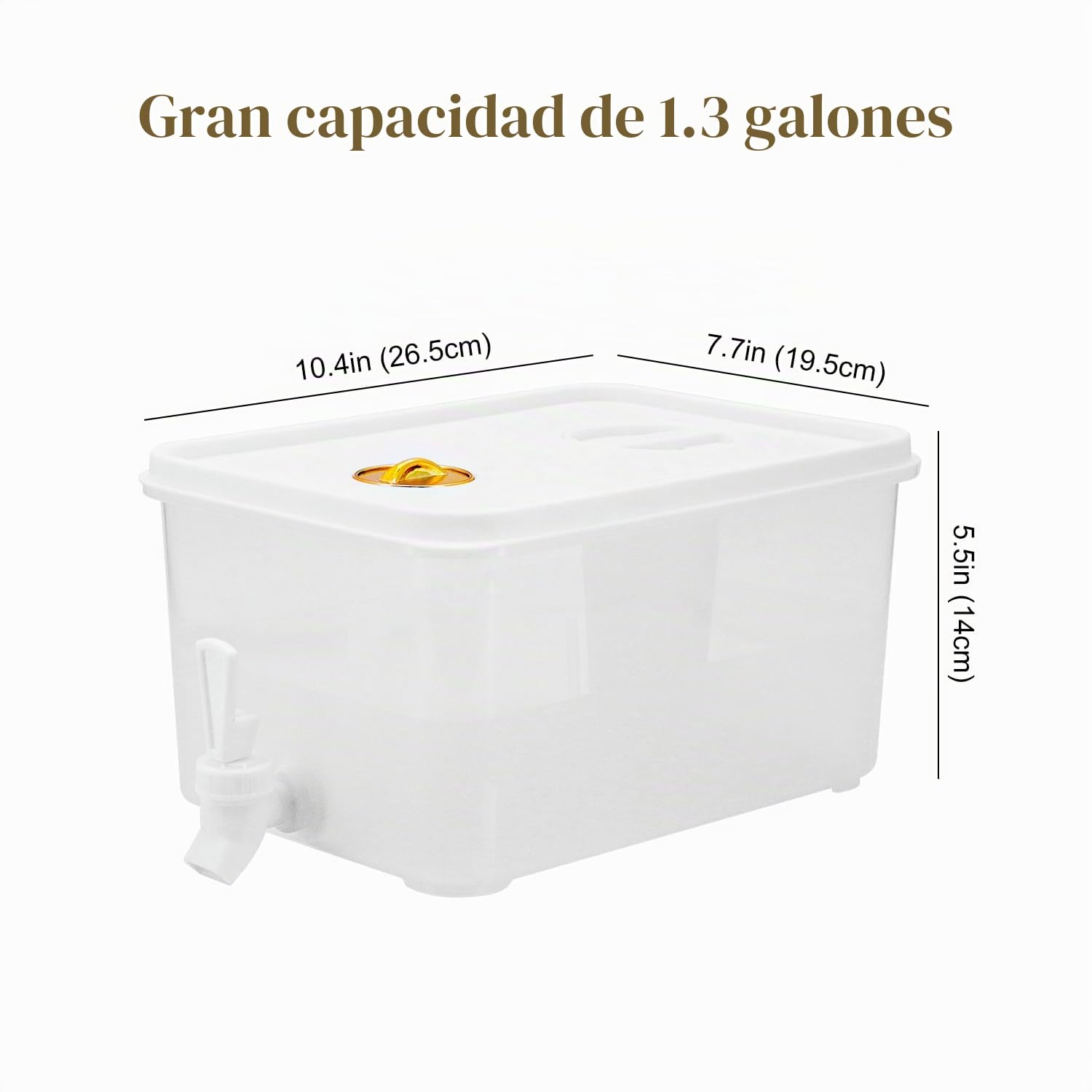 Dispensador de bebidas de 5 litros con grifo, dispensador de bebidas de jugo de agua para refrigerador con filtro y fecha de almacenamiento de registro, dispensadores de bebidas heladas para