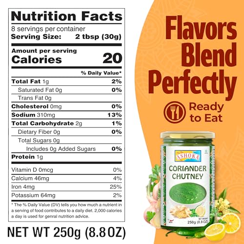 ASHOKA - Chutney Koriander - (1 X 250 G)