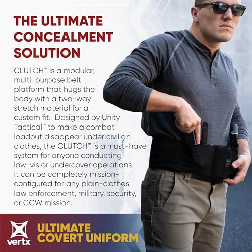Vertx Mens Clutch Unity Tactical Belt, Modular Mission Belts for Men, Gun Holster Radio Mag Pouch for CCW Concealed Carry2