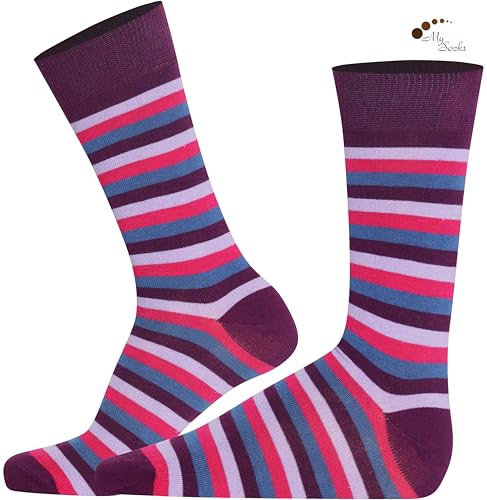 Image of Mysocks Men and Women Crew Socks Extra Fine Combed Cotton Seamless Toe