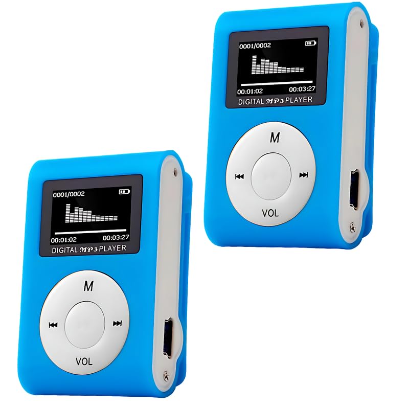 DRUMSTONE ( Winters Buy 1 GET 1 ) Sports MP3 Player, Portable USB Music Player with Speaker, LCD Screen, Long Standby Time, MP3 Player for Kids & Sports-15 Years Warranty Memory Card not included