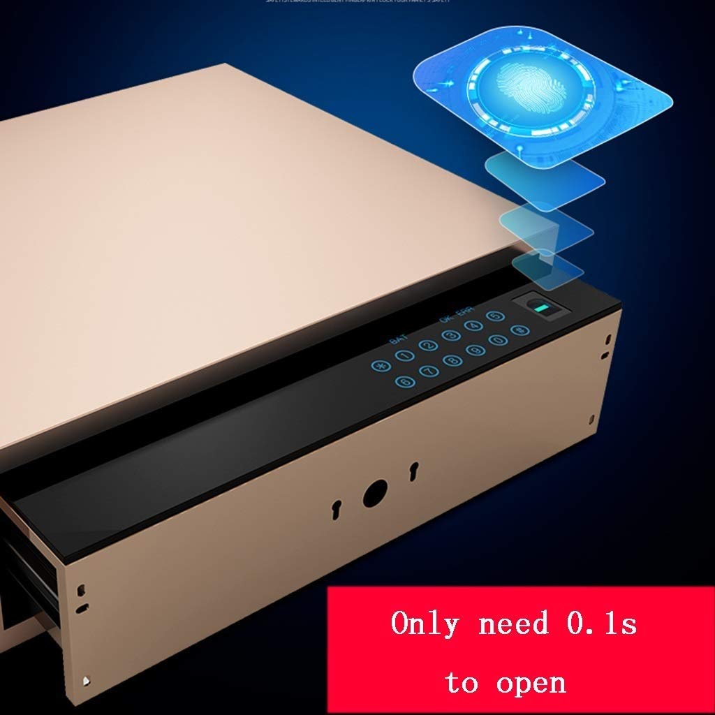 RLKHXBS Safe,Home Safe, Home Safe into The Wardrobe into The Wall Touch Screen Anti- Theft Smart Fingerprint Password Drawer Wardrobe (Size: 48 40 15cm)