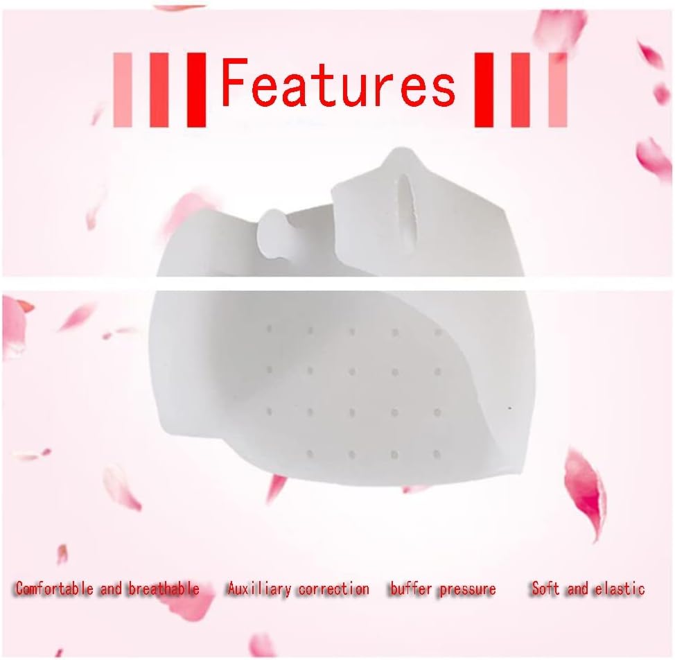 DEAVER Forefoot Pad Toe Splitter,Hallux Valgus Corrector Thumb Overlap Split Splitter,Protectoe Small Gel Toe Separators, Spacers for Overlapping Toes