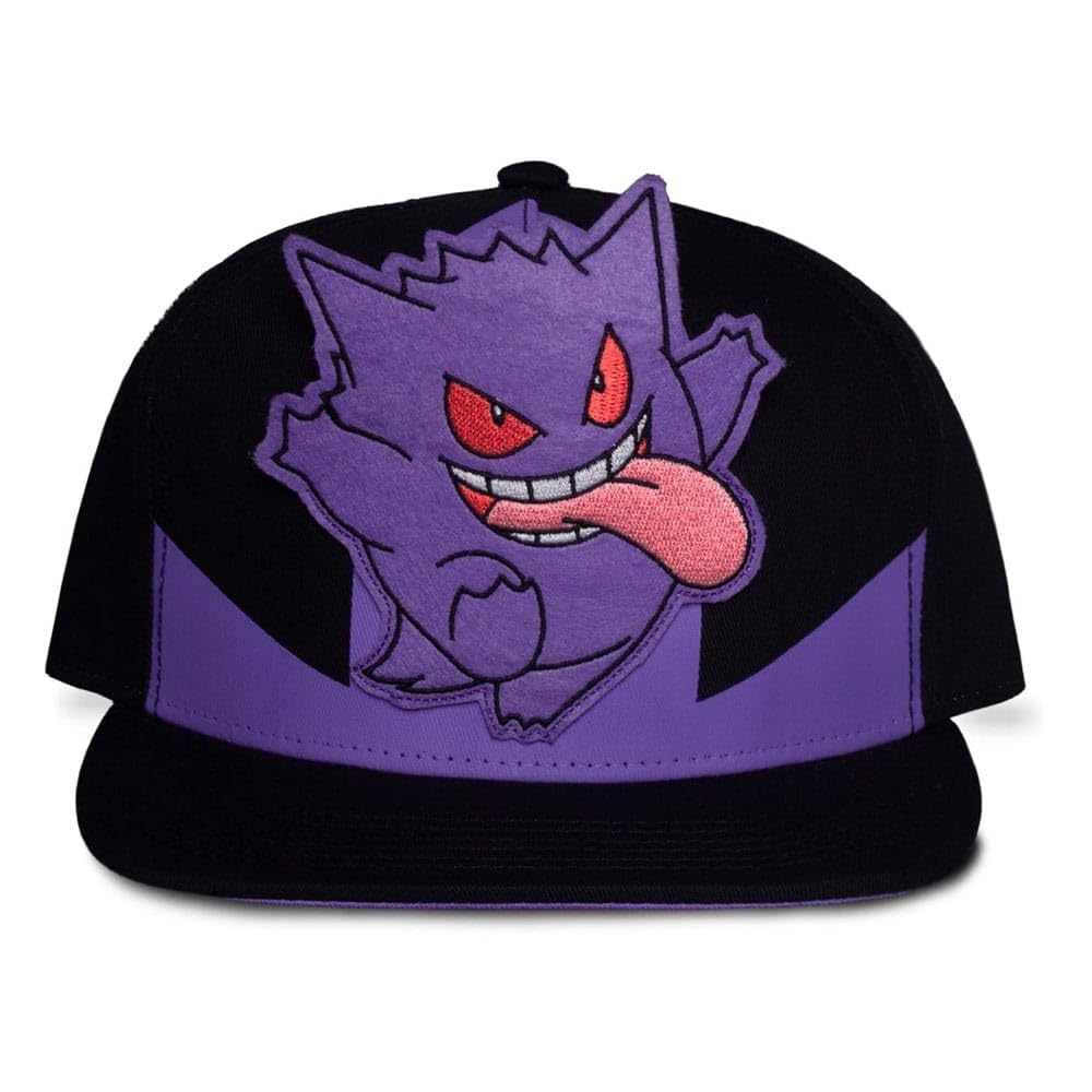Difuzed Unisex Purple Pokemon Mischievous Gengar Novelty Cap, Black (Nh346814pok)