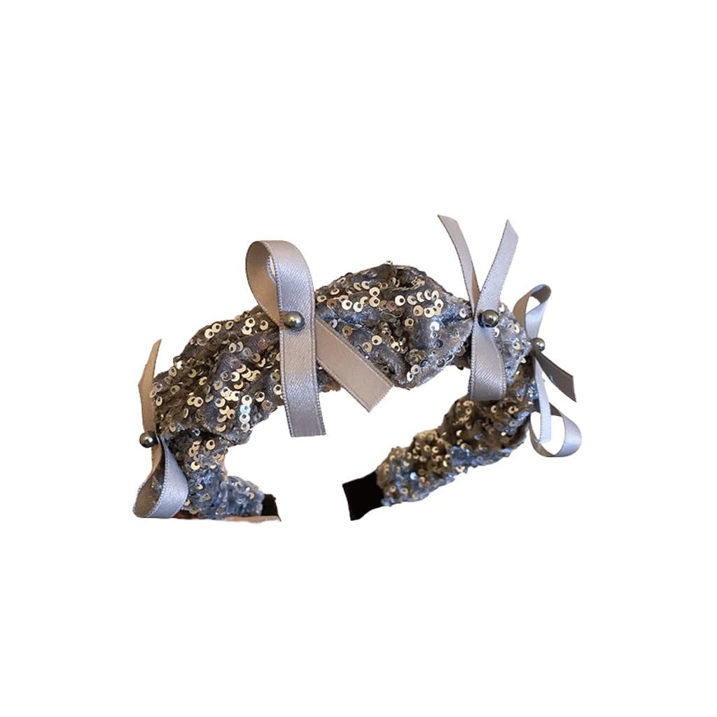 JFDBGU Ruban à Paillettes Micro Perle Bandeau Haute Pression aérienne Bandeau Accessoire de Cheveux