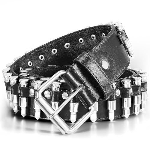 Image of Studded Belt for Women and Men Goth Metal Punk Belt Scene Style Cool Belts for Jeans