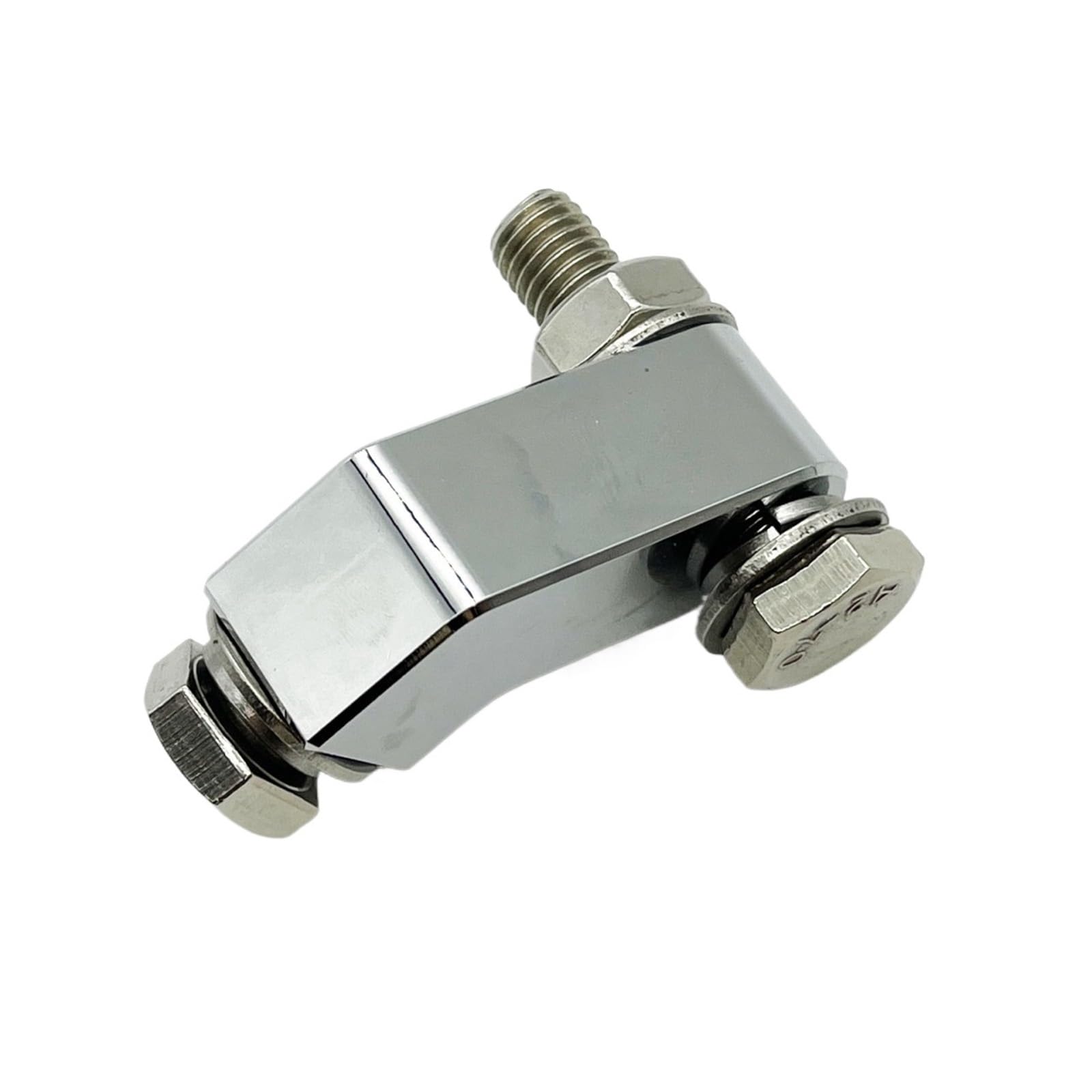 Abgsyweg Chrome Motorcycle Cnc Headlight Mount Block Bracket Headlamp Mounting W/3/4 I.d Fit For Harley Dyna Softail Breakout Bobber Headlight Bracket Light Bar Mount Kit