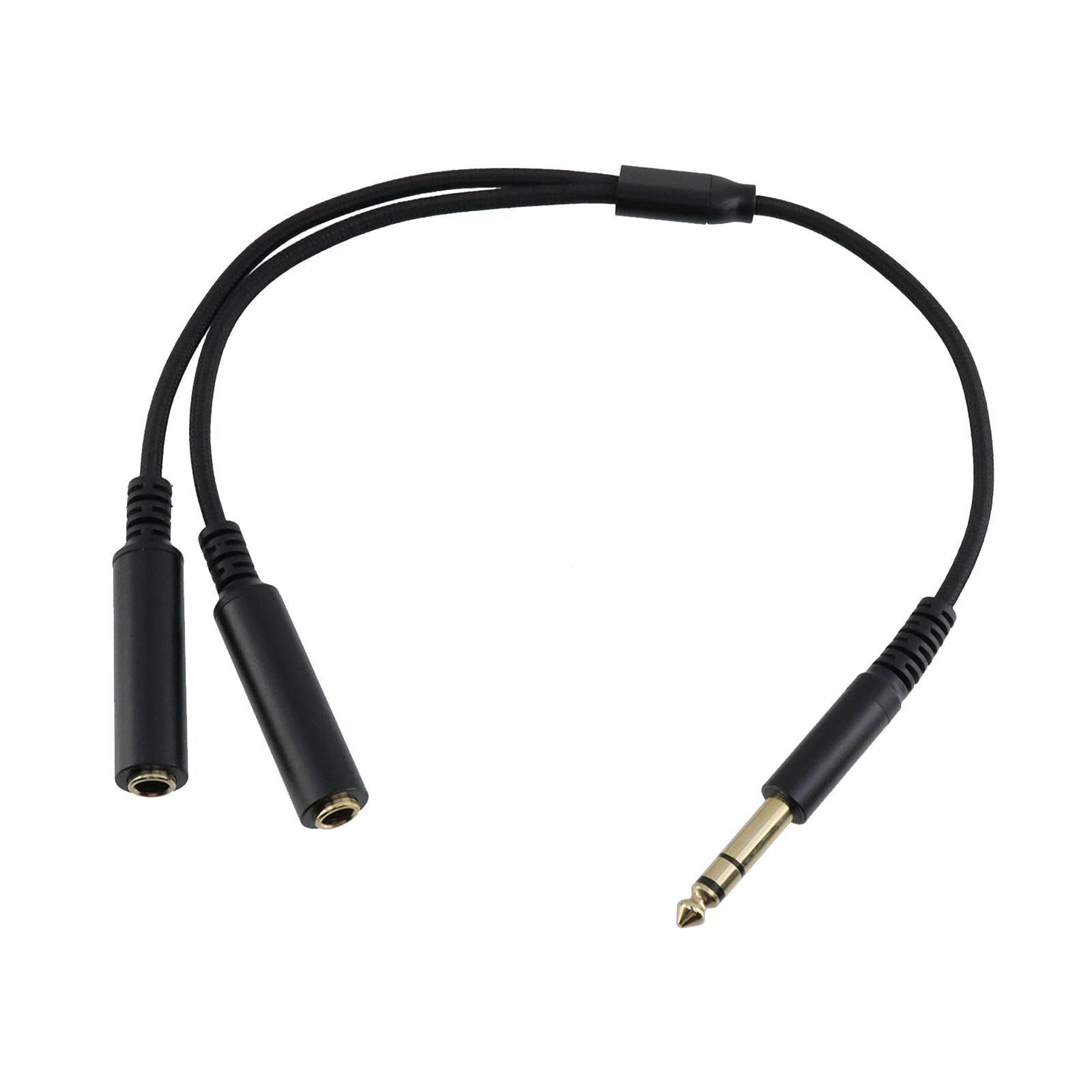 Cable divisor TRS 1/4 a dual TS 6.35mm para conectar mesa de mezclas y bafles