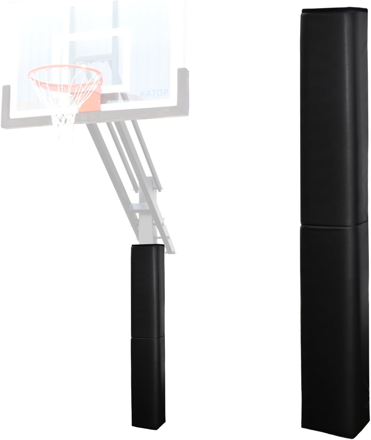 Katop Square Basketball Pole Padding, Durable Basketball Pole Pad for4 x4,5"x5",6"x6",6"x8",8"x8"Square Pole&Base, UV-Resistant Waterproof Basketball Hoop Padding for Protection and Player Safety