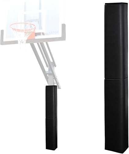 Miniatura 9 de Katop Almohadilla cuadrada para bastón de baloncesto, acolchado de poste protector resistente para poste de 5 x 5 pulgadas, poste y base de 6 x 6