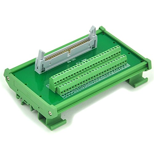 Din Rail Mount Flat Ribbon Cable 0.1" Frc Connector Interface Module, Terminal Block Breakout Board (Idc50 2X25Pin) #TOP5
