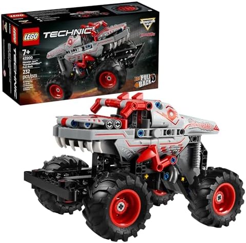 LEGO Technic Monster Jam ThunderROARus Pull-Back Monster Truck Toy - Building Toy for Kids, Boys and Girls, Ages 7+ - Creative Gift Idea for Lovers of Monster Trucks - 42200