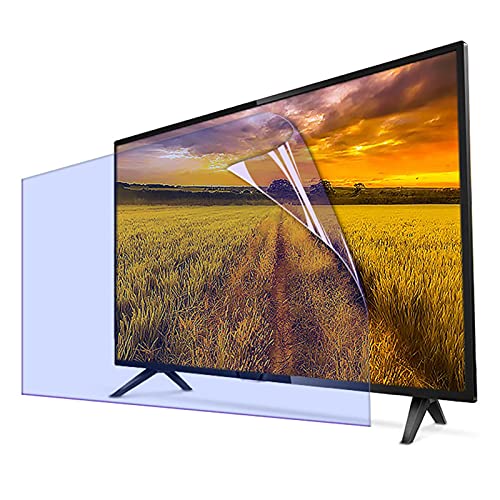 JANEFLY Protector de Pantalla de TV antirreflejo de 65 Pulgadas, película Ultra Clara Mate, luz Azul antideslumbrante, Dos tamaños para Lados Anchos y Estrechos,65in(1440 * 809mm)