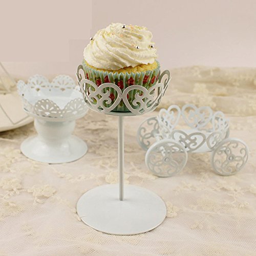 Iron Wheels Cupcake Stand Desserts Display Stands Metal Tray Archaize