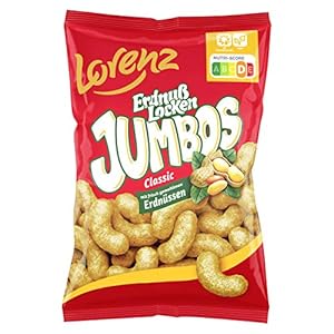 Lorenz Snack World ErdnußLocken Jumbos, 9er Pack (9 x 175 g)