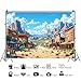 7x5ft Western Backdrop Wild West Theme Cowboy Birthday Party Photography Background Vintage West Town Desert Mountain Decorations Kids Adults Portraits Banner Photo Studio Props