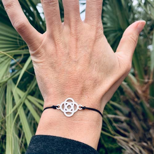 Infinity Collection Tribe Bracelet, Best Friend Gift, Adjustable Silver Stainless Steel Celtic Knot Friendship Cord Bracelet for Her and Friends2