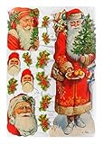 Glanzbilder Poesie von EF Glanzbilder EF 7219 Nikolaus Weihnachten Weihnachtsmann Baum Posiebilder Deko GWI 758