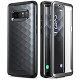 Samsung Galaxy Note 8 Case, Clayco [Hera Series] Full-body Rugged Case with Built-in 3D Curved Screen Protector for Samsung Galaxy Note 8 (2017 Release) (Black)