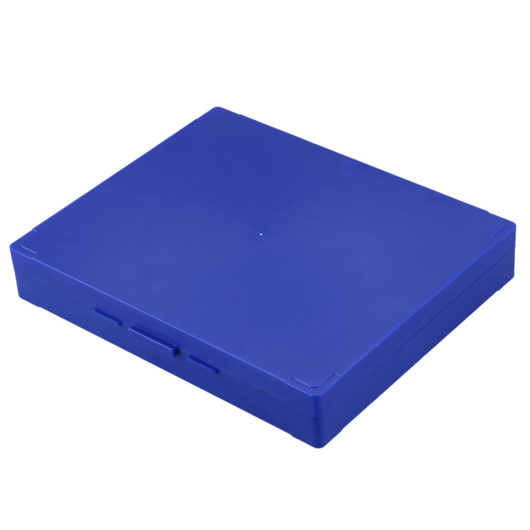 2 cajas de microscopio de plástico azul real con capacidad para 100 microscopios