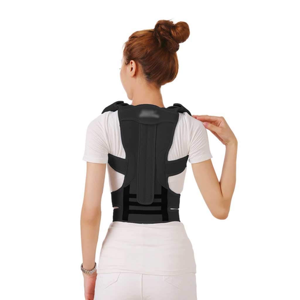 Adjustable Corrector Back Support Shoulder Lumbar Brace Support Corset Back Belt for Men Women Improve Shoulder Upper