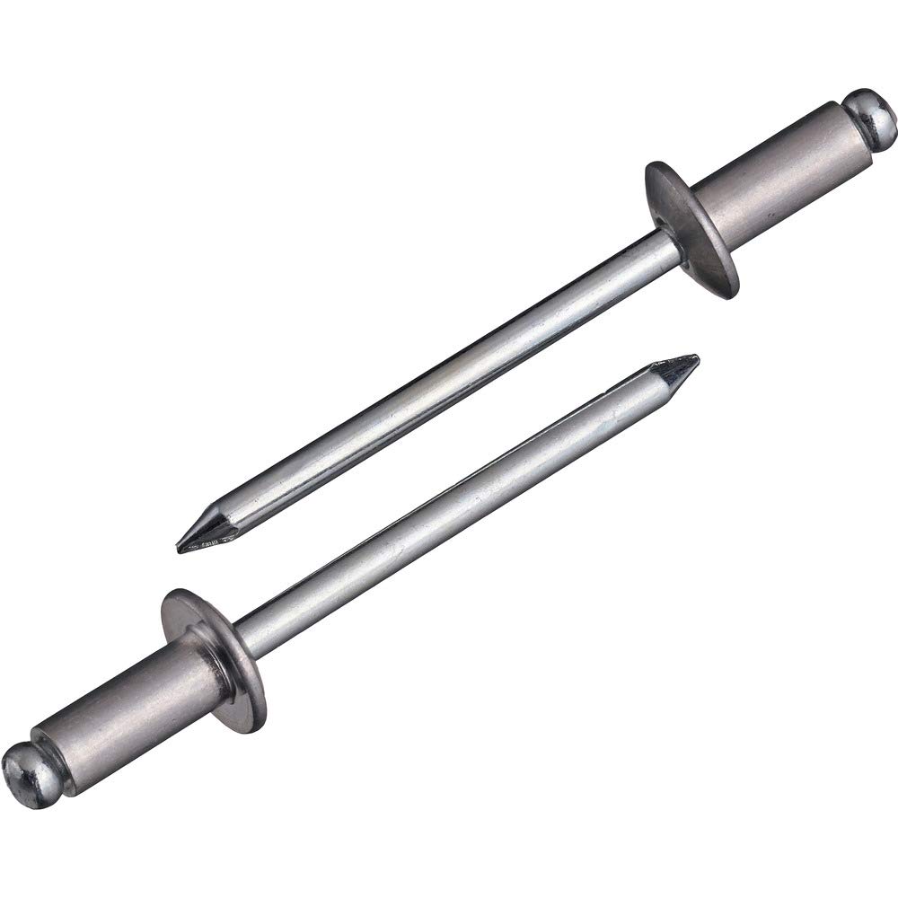 LOBTEX Blind Rivets Eco Pack Aluminum/Steel 6-8 (25 Pieces) NSA68MP Rivet Diameter: 0.19 inches (4.8 mm) x Rivet Length: 0.7 inches (17.9 mm)