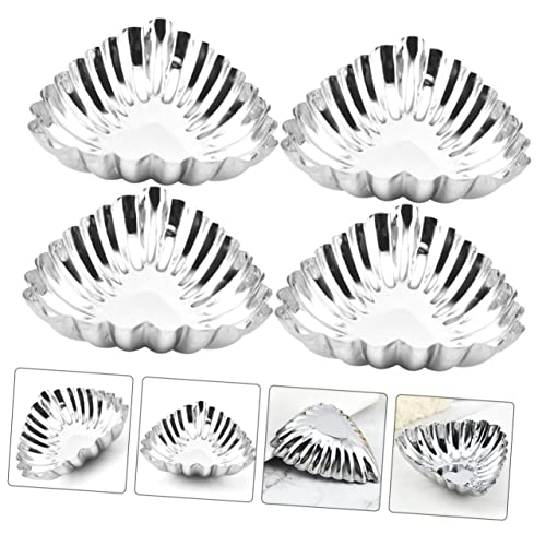 Namoarly WH3525M106I 20Pcs Stainless Steel Egg Tart Egg Tart Tins Tart Egg Tart Diy Muffin Tin Mini Decor Tart Shells Tartlet Pan Mini Tart Pan Cake For Baking Tart Pans Silver thumb #1