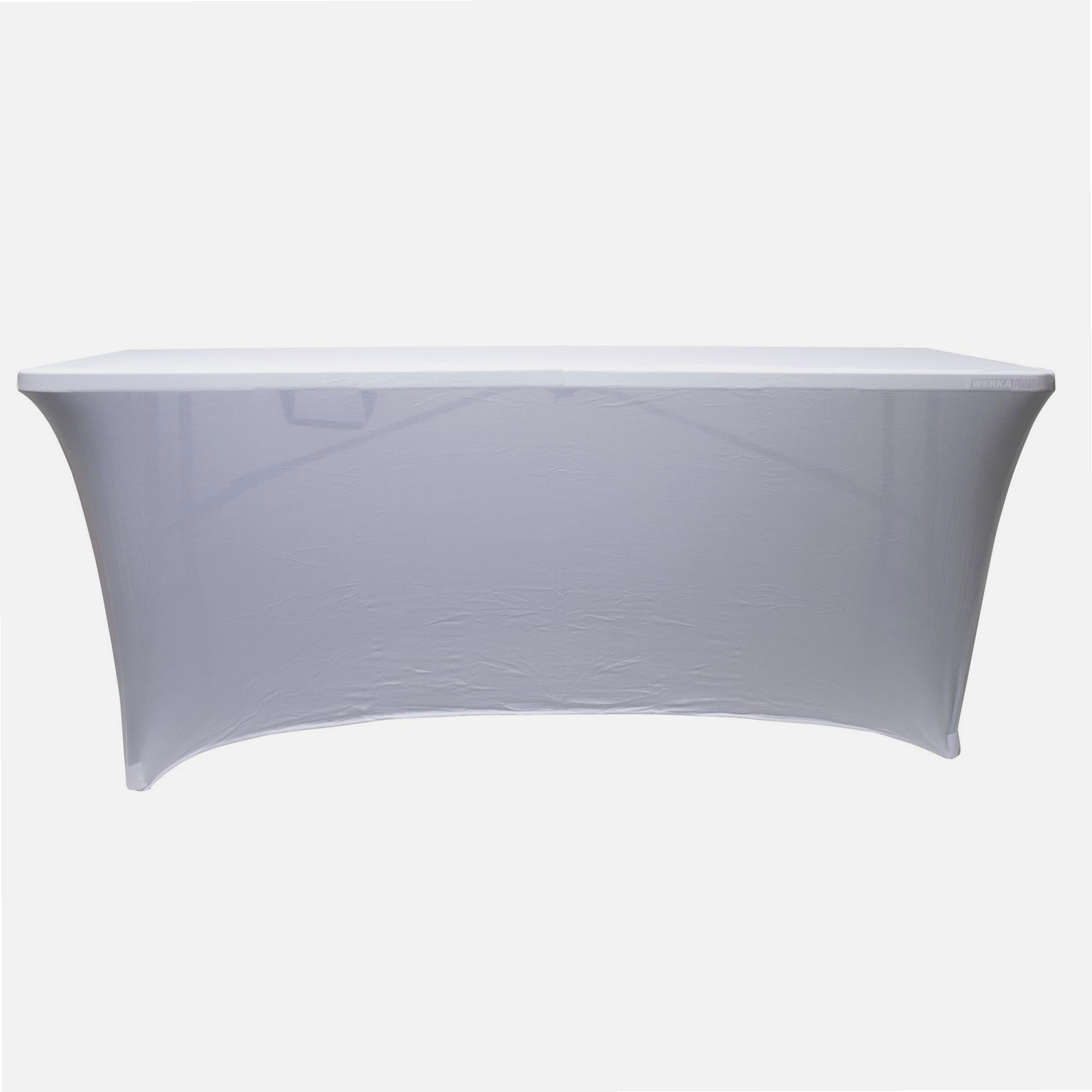 Werkapro 11323 Folding Rectangular Elastic Protective Cover for Outdoor Garden Table - Anti-UV - White, 180 cm x 74 cm x 74 cm
