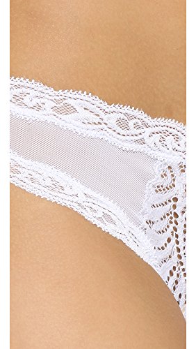 Natori Women's Feathers Hipster Panty, White, Large #TOP3