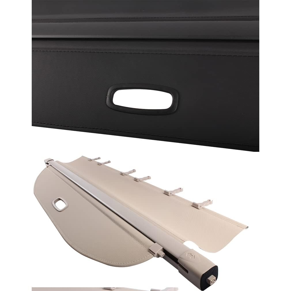 Auto hinten Paketpaketregal für Ford S-MAX SMAX 2007-2015, Autoabdeckung mit Autoabdeckung,beige