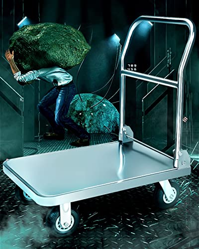 Chariot à main avec roulettes pour transporter sans douleur de dos - 3