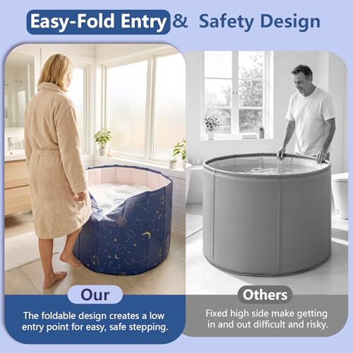 Bañera plegable independiente ideal para baños con ducha o terrazas 4