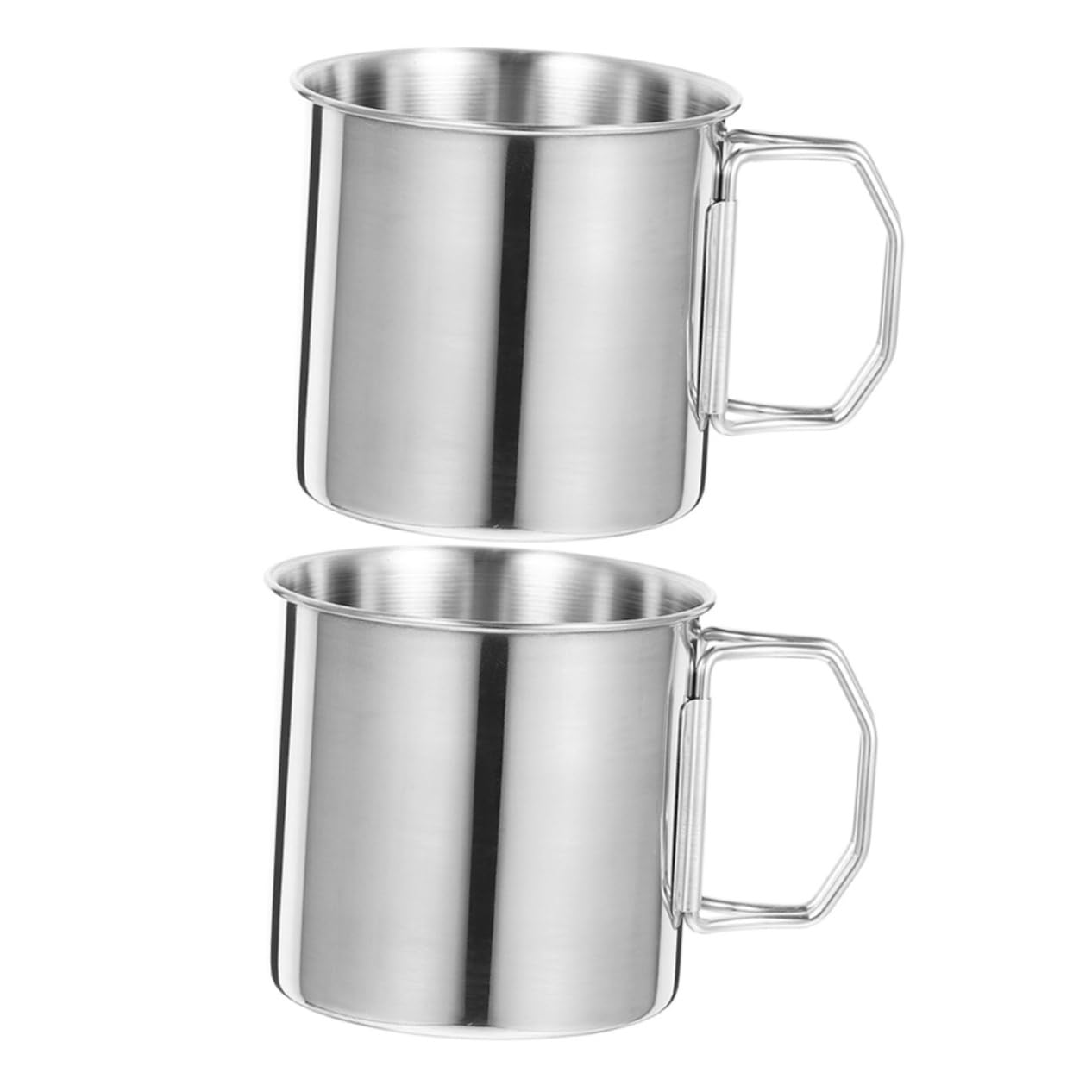 Tasses de camping metal pliables pour cafe et randonnee legere