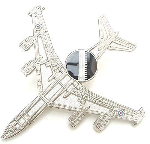 E3D Awacs Aereo View Spilla Colore Argento