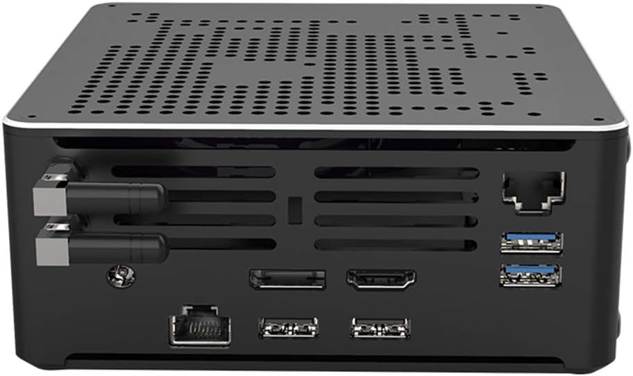 Partaker Powerful Gaming Computer, Intel Xeon E-2186M, Desktop PC, 6 Cores 12 Threads, Fan Mini PC, Windows 11 Pro, 2xNICs, 4xUSB 3.0, 2xUSB 2.0, HD/DP Port,32GB Ram 512GB SSD 5 51idoskoWzL. AC SL1001