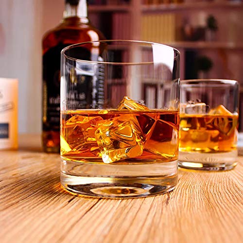 Farielyn-X Whiskey Glasses-Premium 12 Oz Scotch Glasses Set Of 6 /Old Fashioned Whiskey Glasses/Great Gift For Scotch Lovers/Style Glassware For Bourbon/Rum Glasses/Bar Tumbler Whiskey Glasses, Clear #TOP5