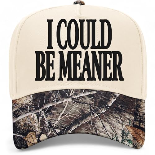 BROTHER TRUCKERS I Could Be Meaner Hat (US, Alpha, One Size, Tree Camo/Natural)