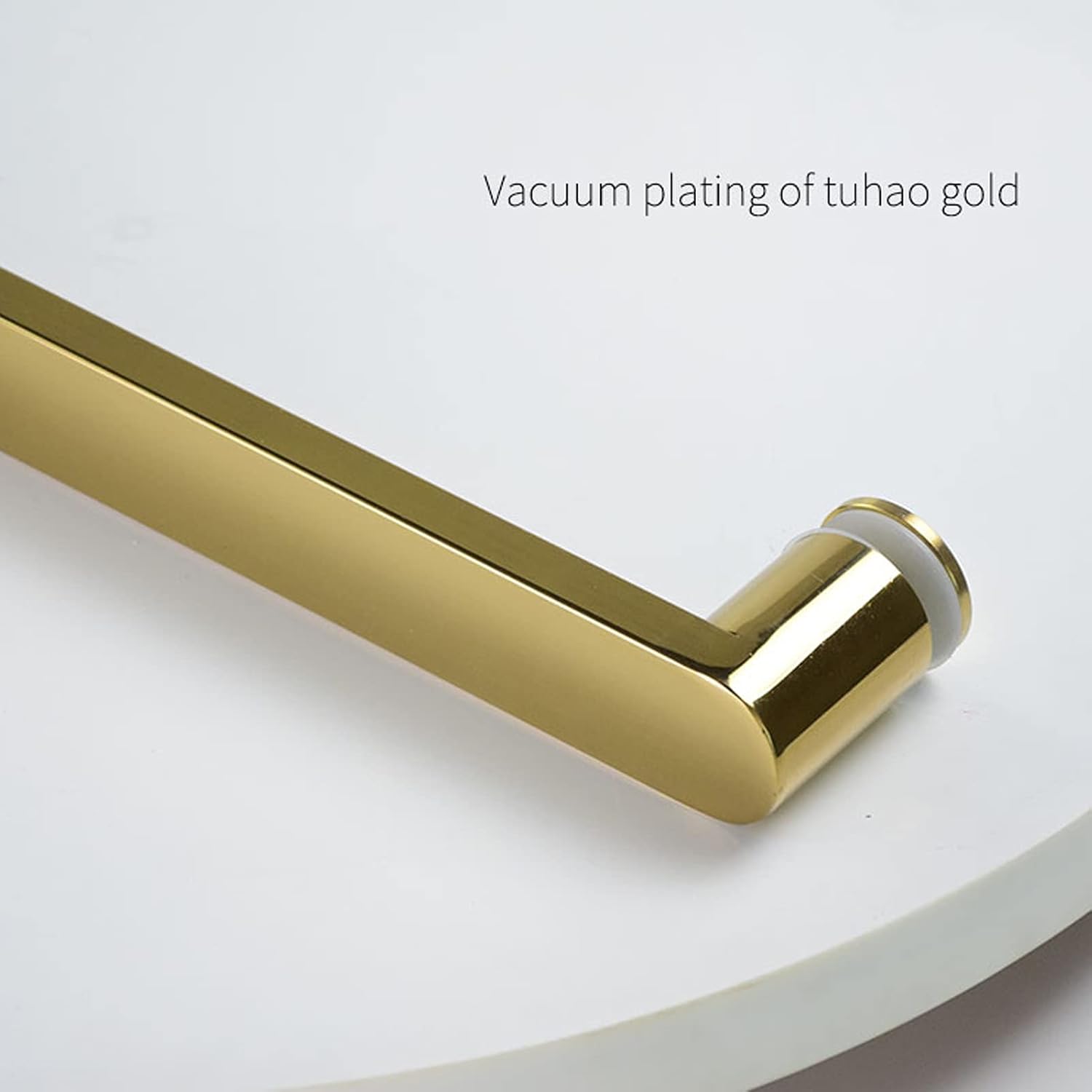 Glass Door Handle, Stainless Steel Bathroom Shower Pull Push Door Handles Simple Sliding Door Household Bathroom Shower Glass Door Hardware Accessories (Size : 400mm)