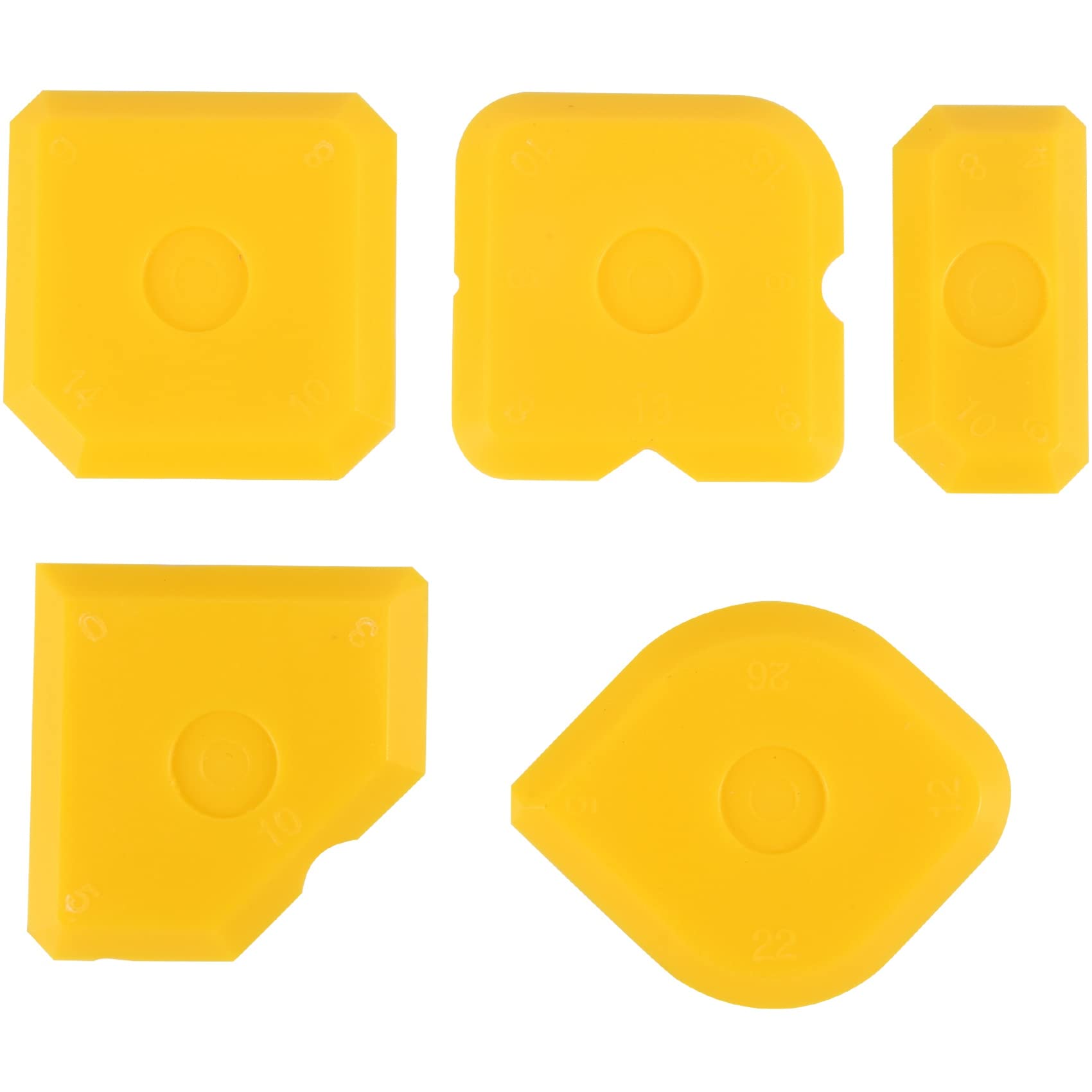Littimoon 5Pcs Scraper Tool Kit Grouting Set Smoothing Trowel Grout Remover Silicone Joint Joint Filler Smoothing Spatula