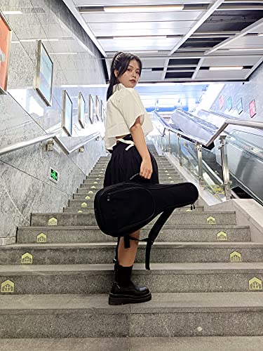 Devisev Deviser Ukulele Case Backpack 12Mm Thick Padding Abs Handles Uke Case 26/27 Inch Tenor Ukulele Gig Bag With 3 Felts Picks Black thumb #6