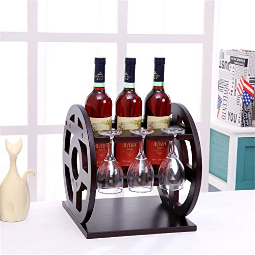 Soporte para vino CGF para 3 botellas y 6 copas miniatura 4