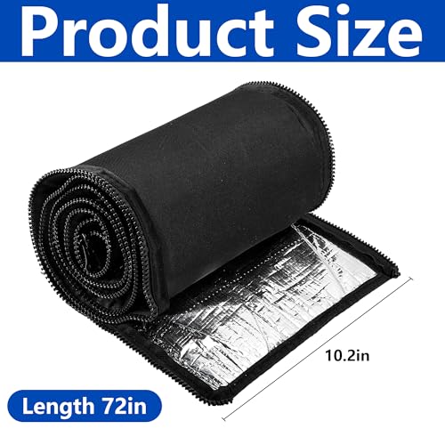 Image of 5 Layer Zipper HVAC Copper Pipe Insulation Cover for Central AC Mini Splits
