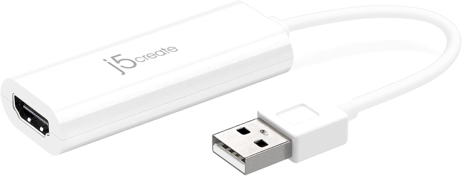 j5create USB to HDMI Display Adapter- USB to HDMI 1080P Cable
