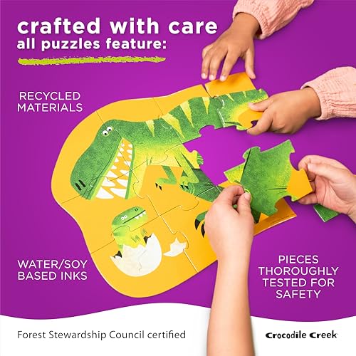 Puzzle de construcción Crocodile Creek de 12 piezas mini para niños 5