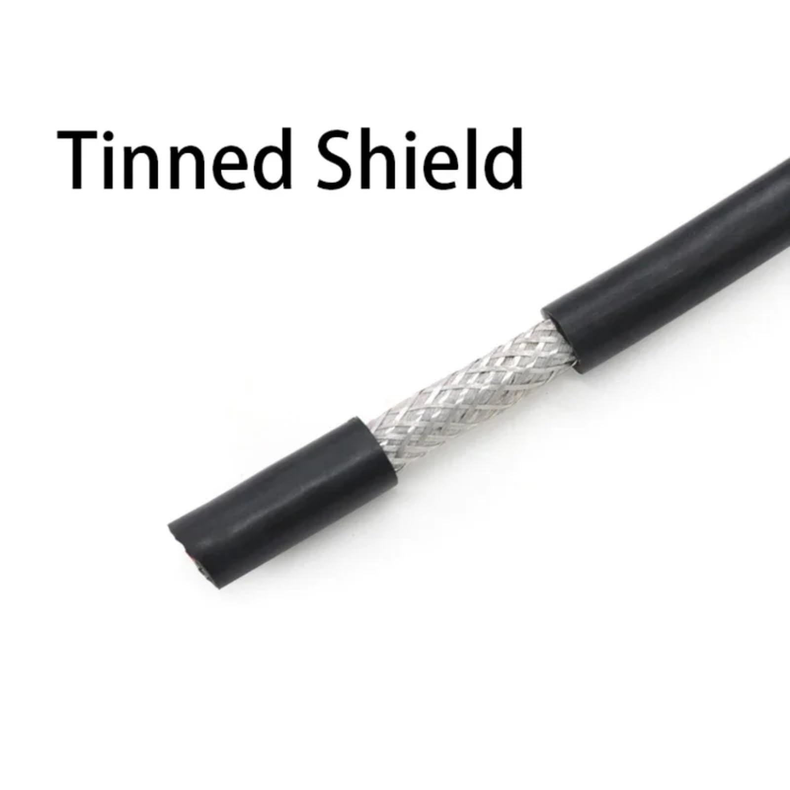 1M Silicone Rubber Shielded Wire 22 20 18 17 15 13AWG Cable 2 3 4 6Core(Black; 13AWG squared 2.5mm; 4 Cores)