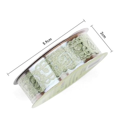 Miniatura 2 de Ciieeo 14 rollos de cinta de encaje macramé para decoración de calcomanías de regalo, cinta washi ancha Washi cinta de envoltura de regalo, cinta de