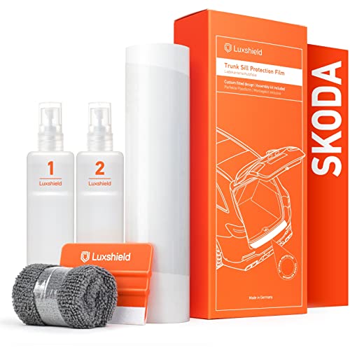 Luxshield Film Protection Seuil de Coffre Voiture pour Skoda Superb Combi 3 (III) 3V I 2015-2023 Pare Choc Arriere - Transparent