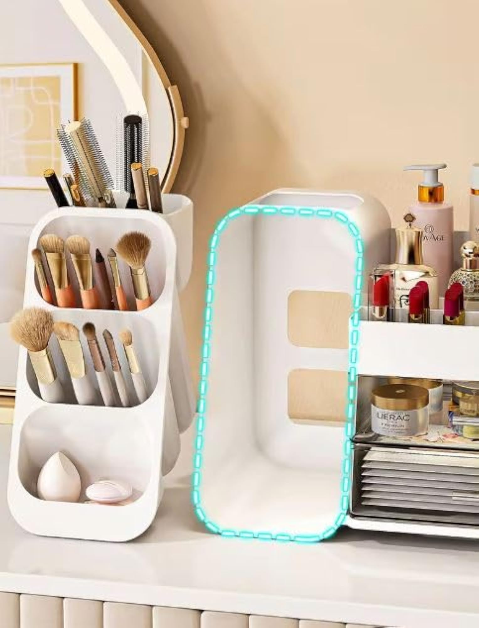 Large Capacity Cosmetics Organizer, Desk-Top Style