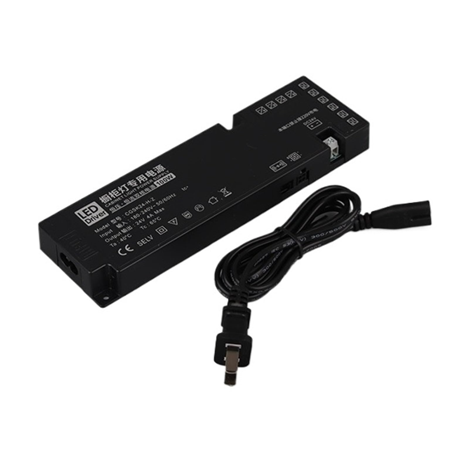 PWANUIGTE Ultra-Thin Wardrobe lamp Dedicated Power Supply 12V Wine Display Cabinet Layer with Master Control Induction Switch(DC24V-100W-10 ports)